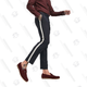 ASOS Moss London pants with stone side stripe in navy, $48